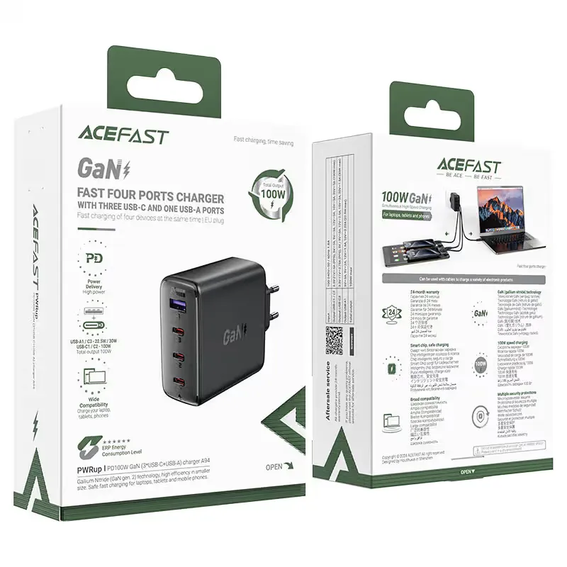 Fast Charge Wall Charger A94 PD100W GaN