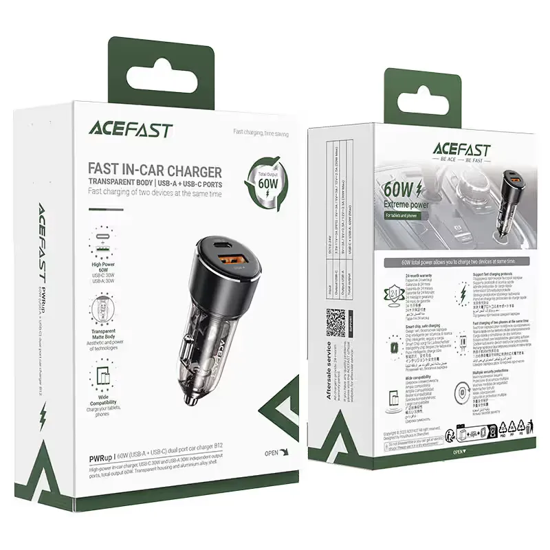 Fast Charge Car Charger B12 60W