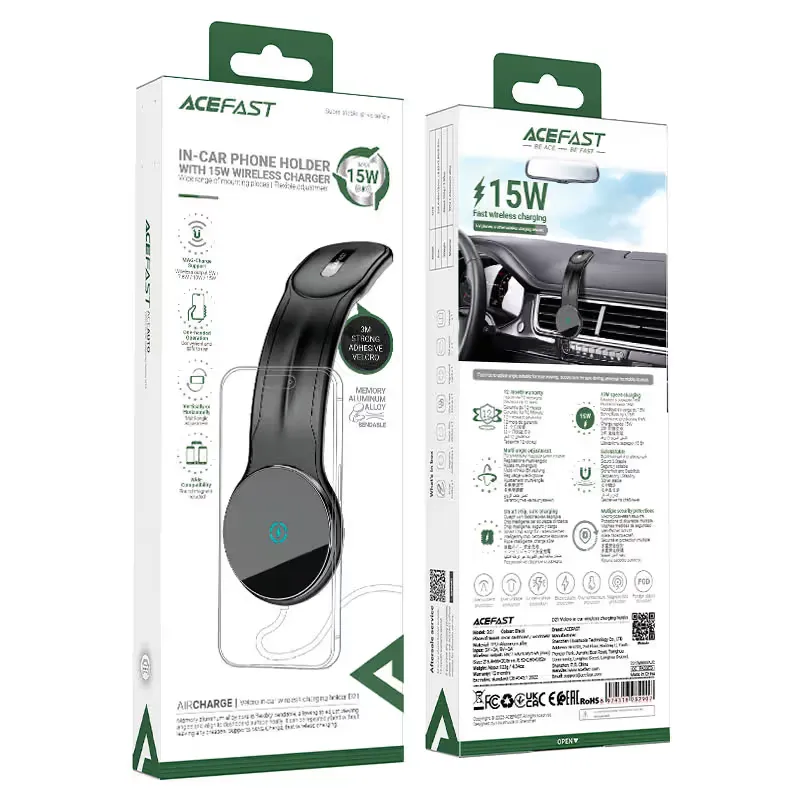 Fast Wireless Charger Magnetic Car Holder D21
