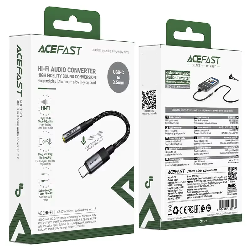 Audio converter J12 USB-C to 3.5mm female