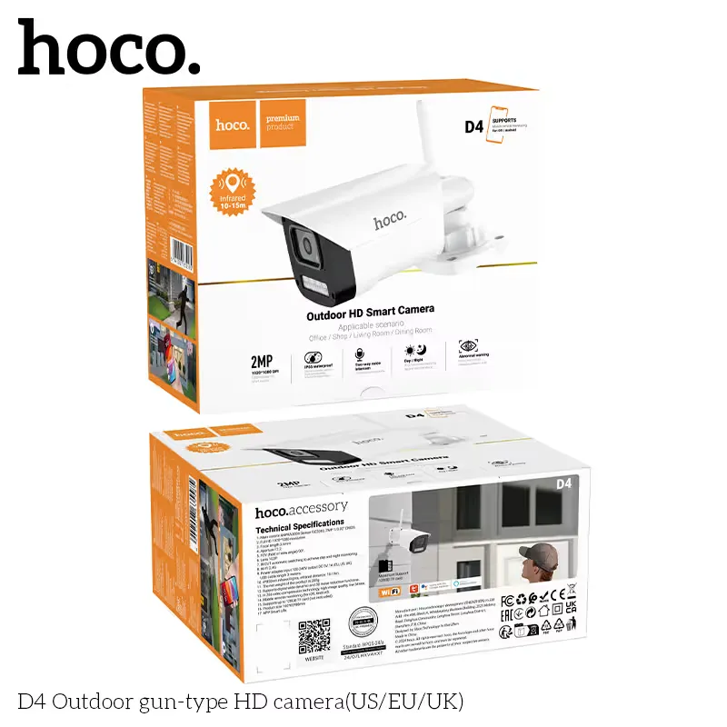 Hoco D4 Outdoor Gun HD Camera