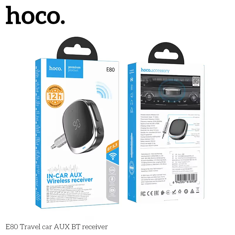 Hoco E80 Bluetooth Receiver
