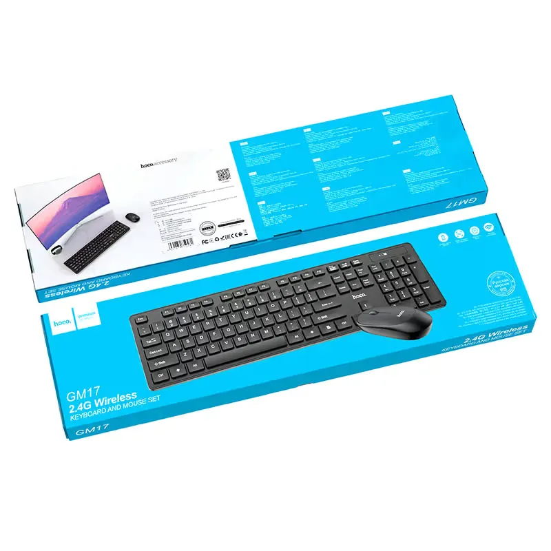Hoco GM17 Wireless Keyboard + Mouse Set EN