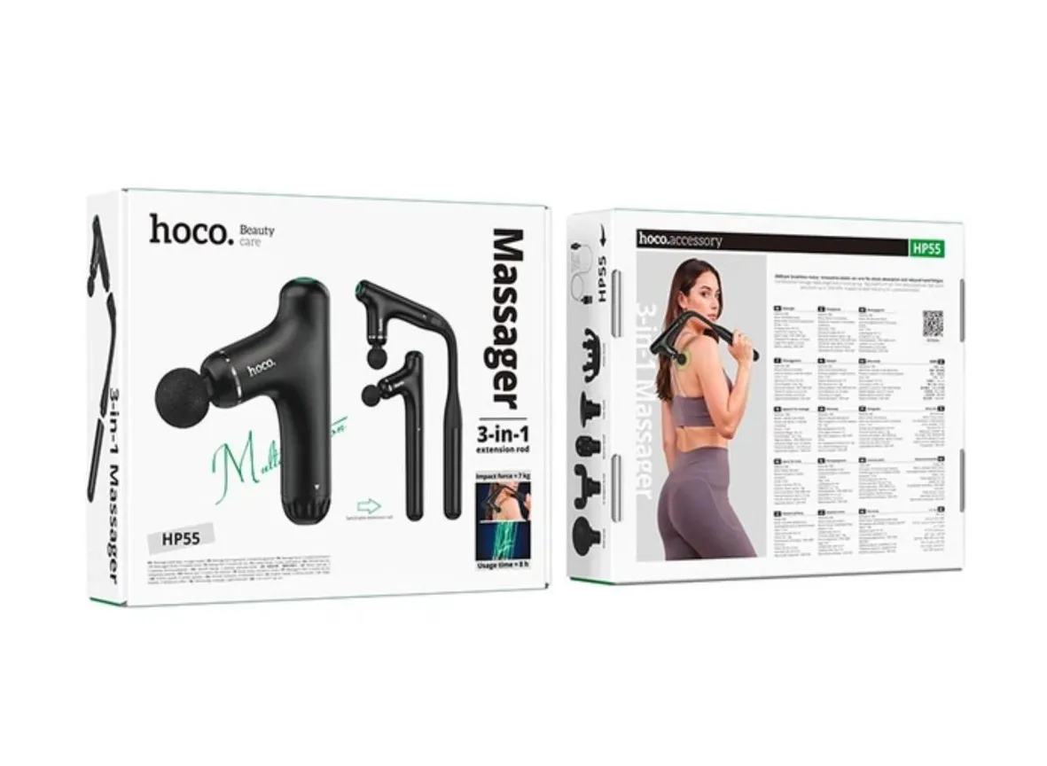 Hoco HP55 3-in-1 Percussion Massage Gun