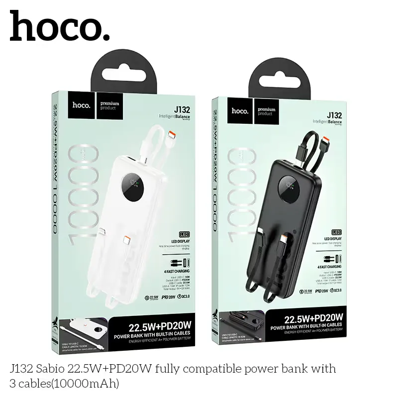 Hoco J132 Power Bank PD20W 10000mAh