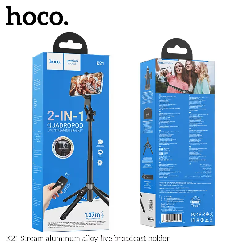 Hoco K21 Stream Aluminum Alloy Live Broadcasting Stand