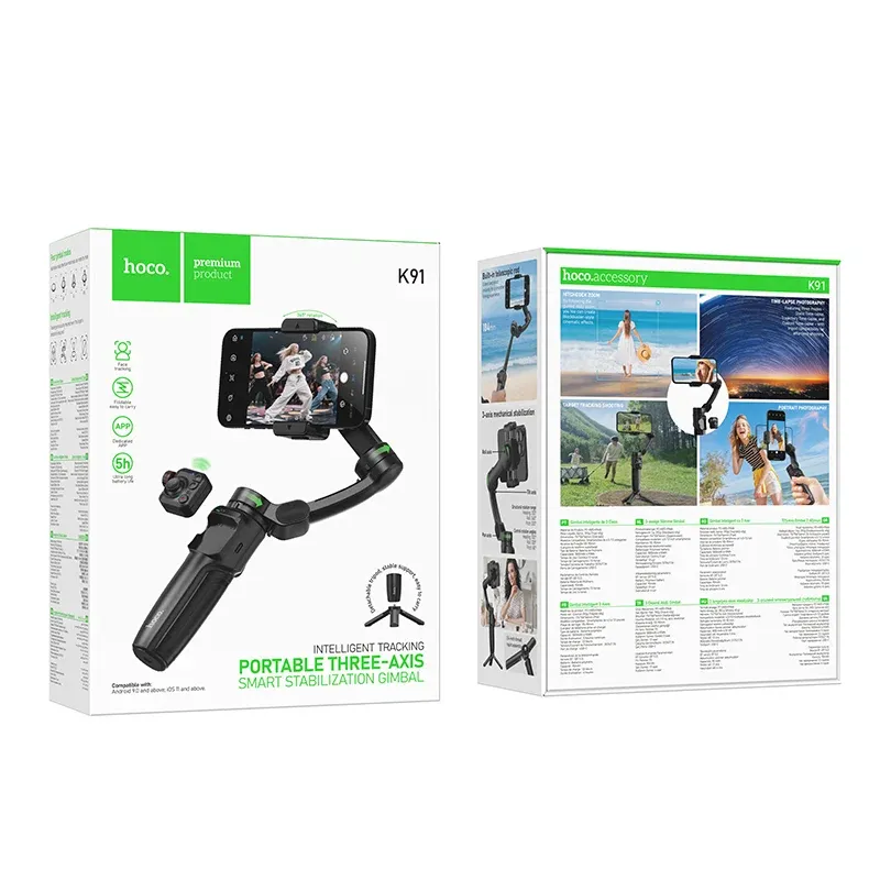 Hoco K91 Portable Three-Axis Smart Stabilization Gimbal