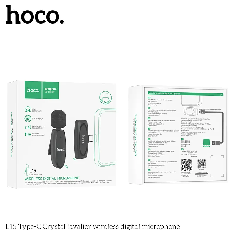 Hoco L15 Wireless Microphone (Type-C)