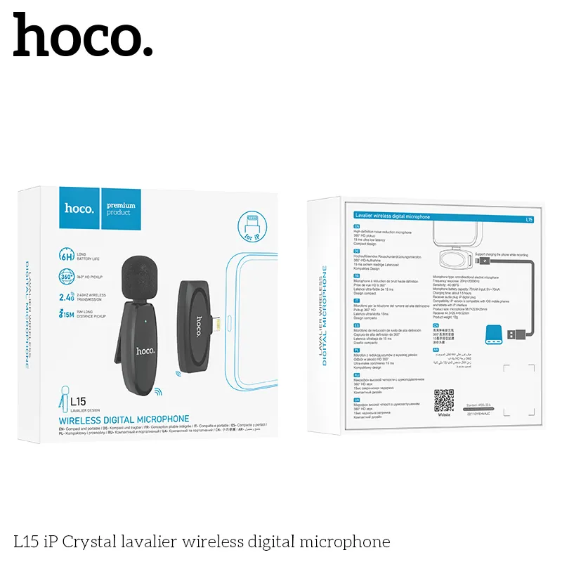 Hoco L15 Wireless Microphone (Lightning)