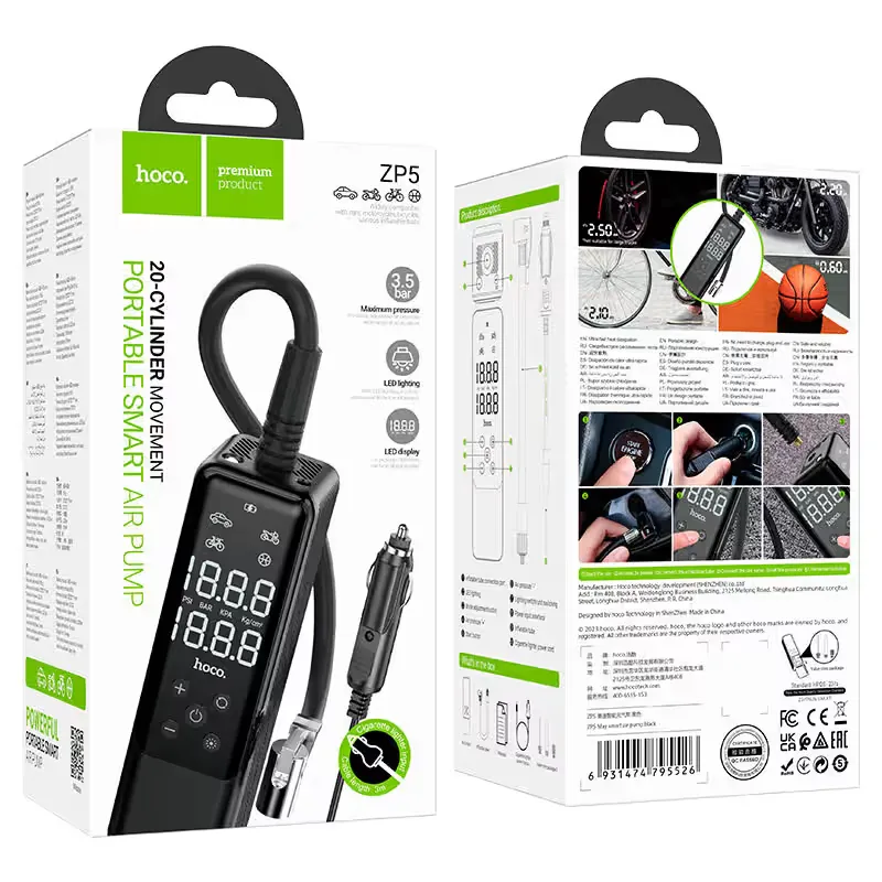 Hoco ZP5 Smart Portable Air Pump