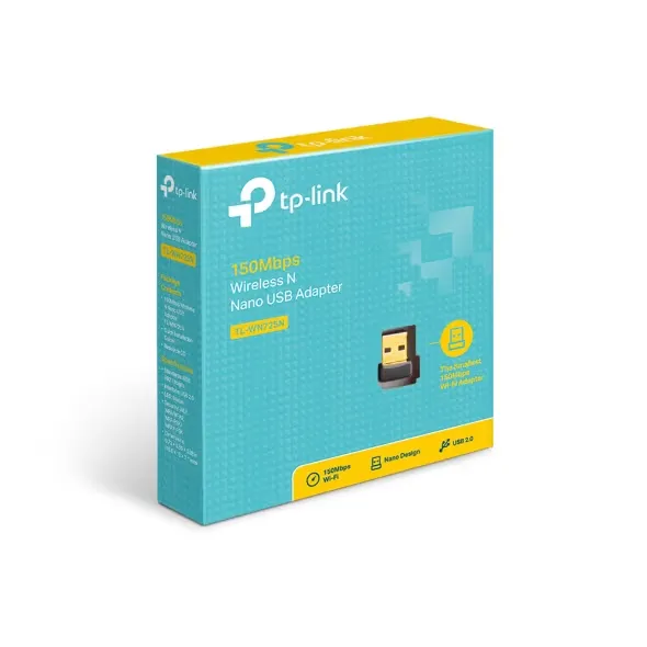 TP-Link TL-WN725N 150Mbps Nano USB Adapter (Open Box)