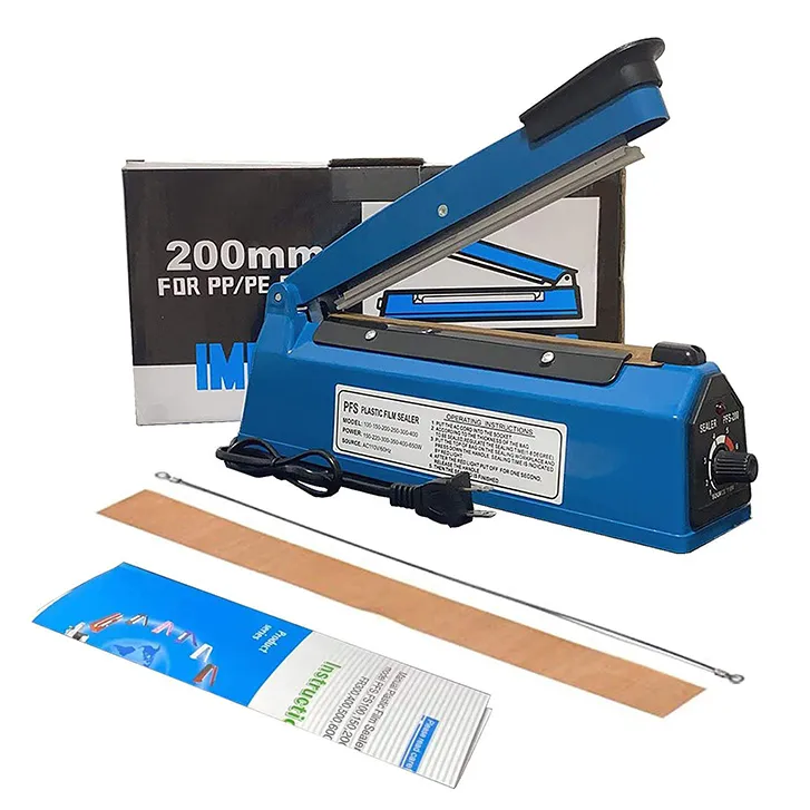 8 Inch 200mm Manual Impulse Heat Bag Sealer Machine