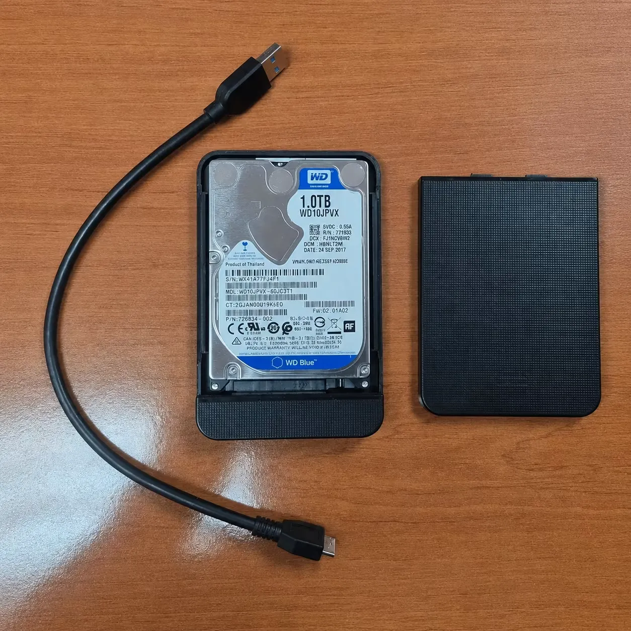 1TB Portable External HDD (WD 2.5" + KESU USB 3.0)
